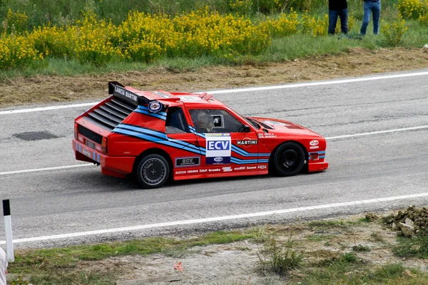 Реджо Эмилия Италия 2016 Rally Reggio Apennines Free Event Lancia — стоковое фото