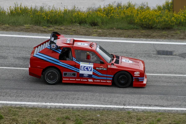 Reggio Emilia Itália 2016 Rally Reggio Apennines Evento Gratuito Lancia — Fotografia de Stock