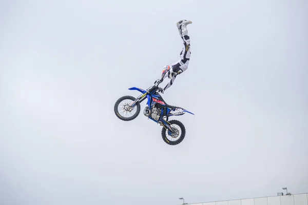 Милан Италия 2021 Eicma Milano Bike Expo Free Style Motocross — стоковое фото