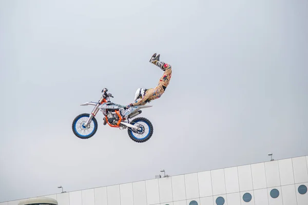 Milano Italia 2021 Eicma Milano Bike Expo Free Style Motocross — Foto de Stock