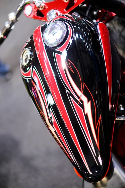 Milano Italy 2021 Eicma Milano Bike Expo Airbrush Painted Fuel — Stock Photo, Image