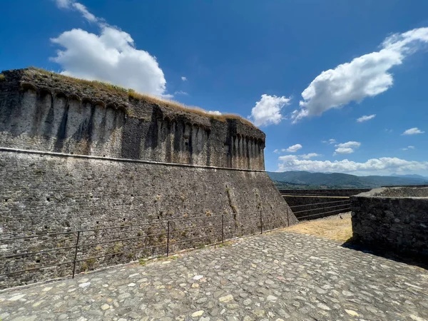 Sarzanello Fortress Sarzana Spezia Fortified External Walls High Quality Photo — Stockfoto
