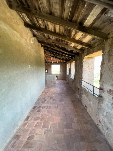 Corridors Stairs Sarzanello Fortress Sarzana Spezia High Quality Photo — Stockfoto