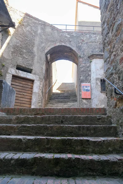 Corridoi Scale Della Fortezza Sarzanello Sarzana Spezia Foto Alta Qualità — Foto Stock