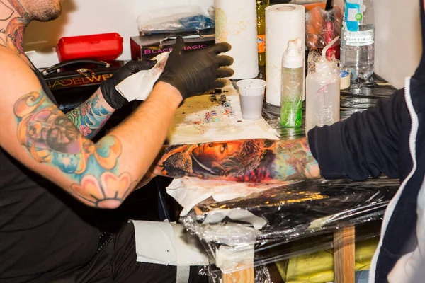 Μιλάνο Ιταλία 2020 Milano Tattoo Convention Σύμβαση Για Tatto Και — Φωτογραφία Αρχείου