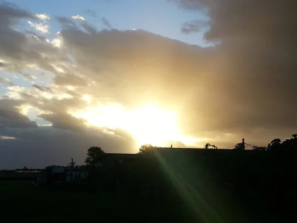 Sunrise Winter Day Seen Car Window High Quality Photo — ストック写真