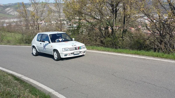 Reggio Emilia Itália 2016 Rally Reggio Apennines Free Event Peugeot — Fotografia de Stock