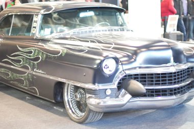 Verona, İtalya - 2018 01 12: MBE Verona Bisiklet Fuarı Bisiklet Fuarı ve Özel Araba Fuarı - Amerikan özel arabası. Yüksek kalite fotoğraf