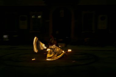 Reggio Emilia, Italy - 2018 05 01 Montecchio Unplugged free street event fire eater street artist. High quality photo