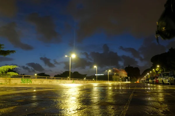 Terrace Eur Rome Evening Rain High Quality Footage — Foto de Stock