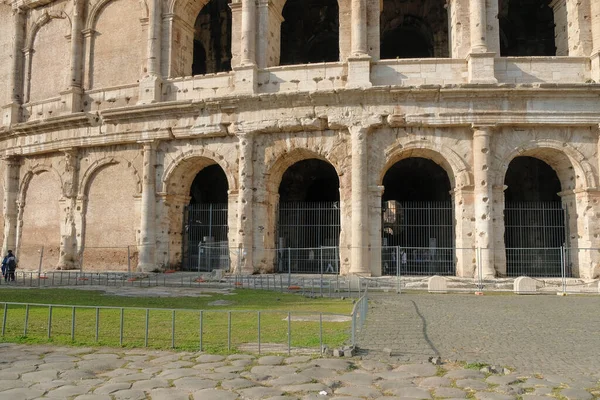 Сторона Колизея Риме Закате Высокое Качество Фото — стоковое фото