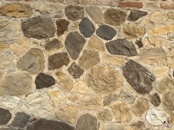 Середньовічні Замкові Стіни Галькою Камінням Високоякісна Фотографія — стокове фото