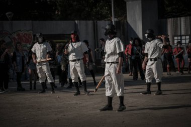 San Felice Sul Panaro, Modena Italy -09 30 2018 : Sepulchrum 2018 Gangs of Bronx , free photo event about gangs and teams. High quality photo