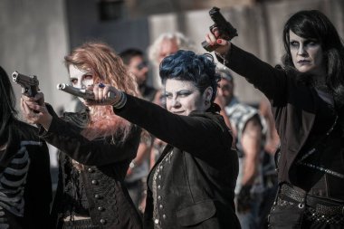 San Felice Sul Panaro, Modena Italy -09 30 2018 : Sepulchrum 2018 Gangs of Bronx , free photo event about gangs and teams. High quality photo