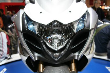 Milano, Italy - 2021 11 27: Eicma Milano Bike Expo Suzuki Front. High quality photo