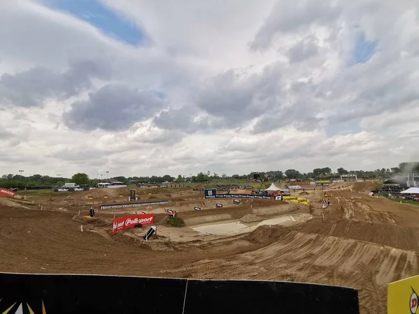 Mantova Italy 2021 Mxgp Motocross Paddock Box Circuit Top High — Stock Photo, Image