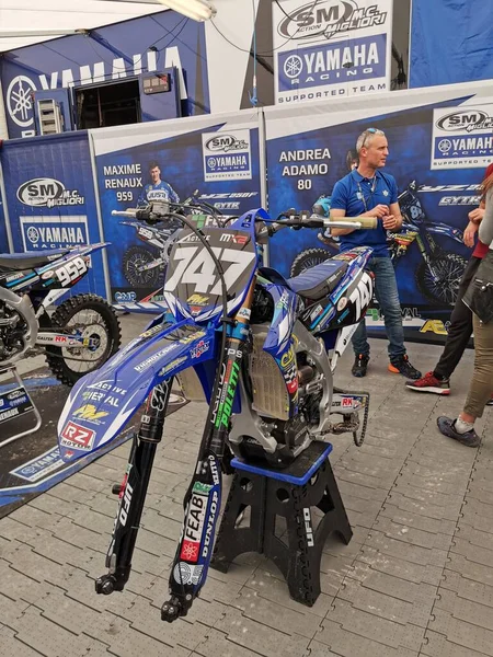 Mantova Italië 2021 Mxgp Motocross Paddock Box Yamaha Jeremy Seewer — Stockfoto