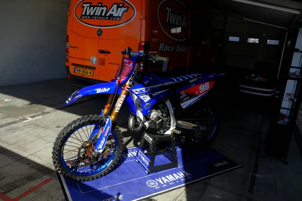 Mantova Ιταλία 2021 Mxgp Motocross Paddock Box Yamaha Υψηλής Ποιότητας — Φωτογραφία Αρχείου