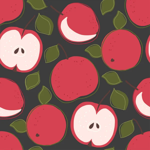 Verão fruta desenho animado doodle padrão sem costura —  Vetores de Stock