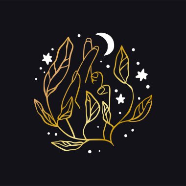 Göksel sihirli altın ikon