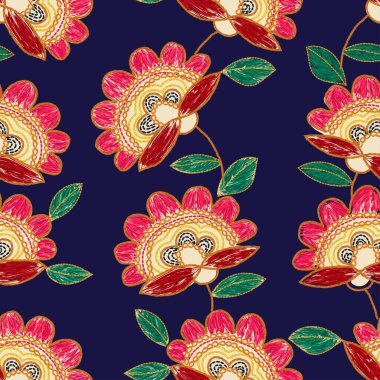 Ukrayna çiçekli nakış.