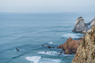 Cabo da Roca 'da kayalar.