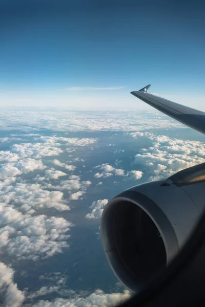 View from the window of the plane. — Stock Photo, Image