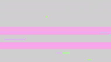 Color square glitch on gray video. High quality 4k footage