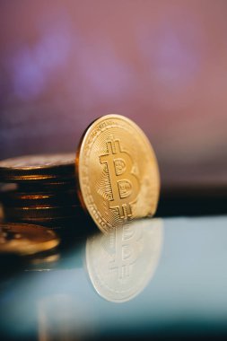 Cryptocurrency bull market. Bitcoin chart. High quality photo