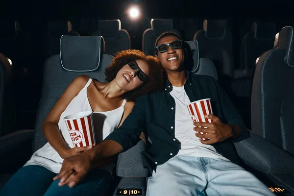 Young people in the cinema. High quality photo