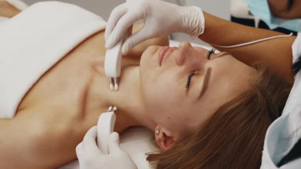 Skin Treatment Microcurrents High Quality Footage — Stock Video