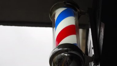 Yüksek kalitede berber dükkanı sembolü. Yüksek kalite 4k görüntü