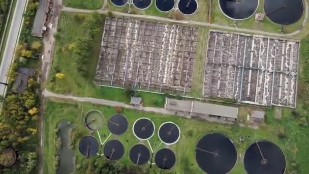 Wasser städtische Filterfabrik — Stockvideo