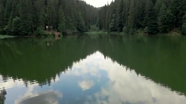 Jezioro Synevyr w Karpatach — Wideo stockowe