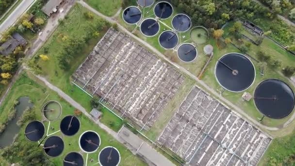 Fábrica de filtro urbano de água — Vídeo de Stock