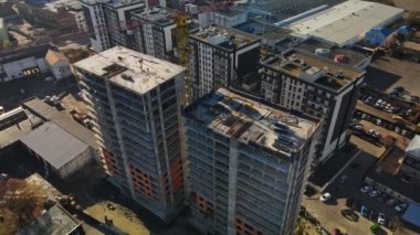 İnşaat alanının havadan görüntüsü