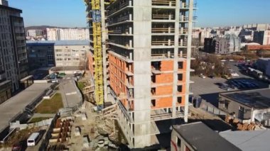 İnşaat alanının havadan görüntüsü