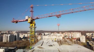 İnşaat alanının havadan görüntüsü