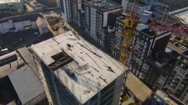 İnşaat alanının havadan görüntüsü