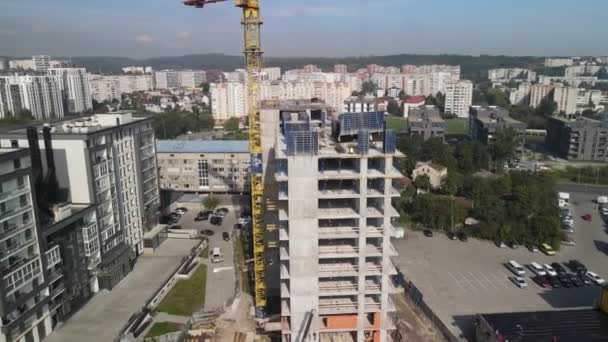 Stadtentwicklung Wohnungsbaugebiet — Stockvideo