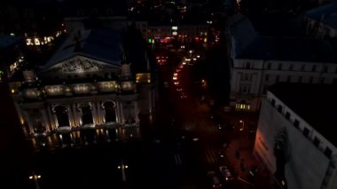 Lviv şehrinin hava görüntüsü