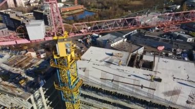 İnşaat alanının havadan görüntüsü