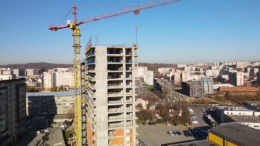 İnşaat alanının havadan görüntüsü