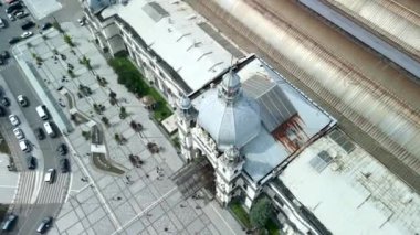 Lviv tren istasyonunun havadan görüntüsü