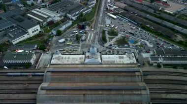 Lviv tren istasyonunun havadan görüntüsü