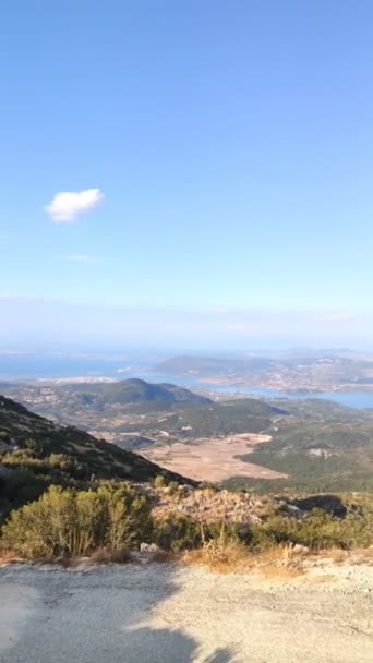 Lefkada île paysage Grèce — Video