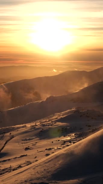 slovensko ski resort sunset nad horami