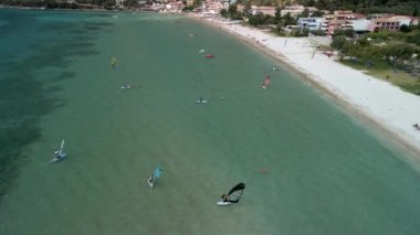 Rüzgar sörfü üst görünüm