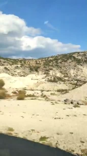 Strade di montagna sull'isola di Lefkada — Video Stock
