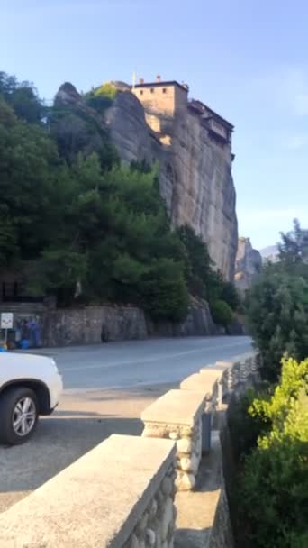 Podróż Samochodem Przez Greckie Pojęcie Thessaly Góry Zakres Podróży Drogowej — Wideo stockowe